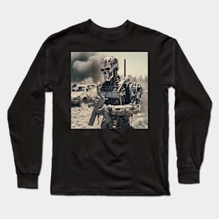 Cyborg Soldier #2 Long Sleeve T-Shirt